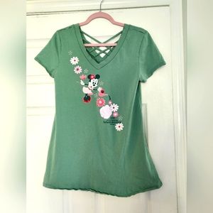 Disney Parks Epcot Flower & Garden 2019 Minnie Mouse Top Large - Lightly Worn